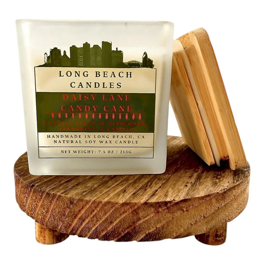 Daisy Lane Candy Cane Candle Long Beach Candles