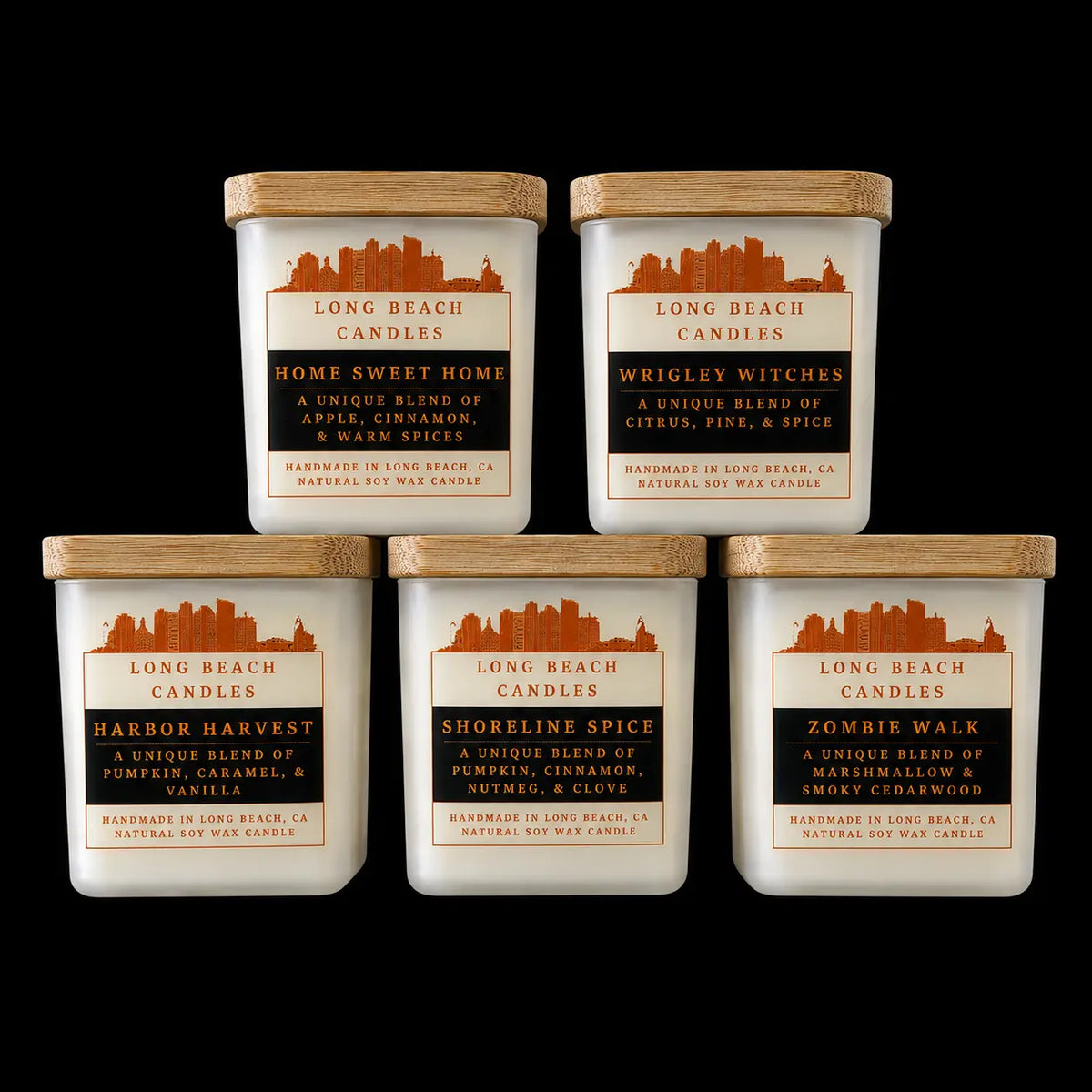 Long Beach Fall Collection - Five 2.75oz Candle Bundle